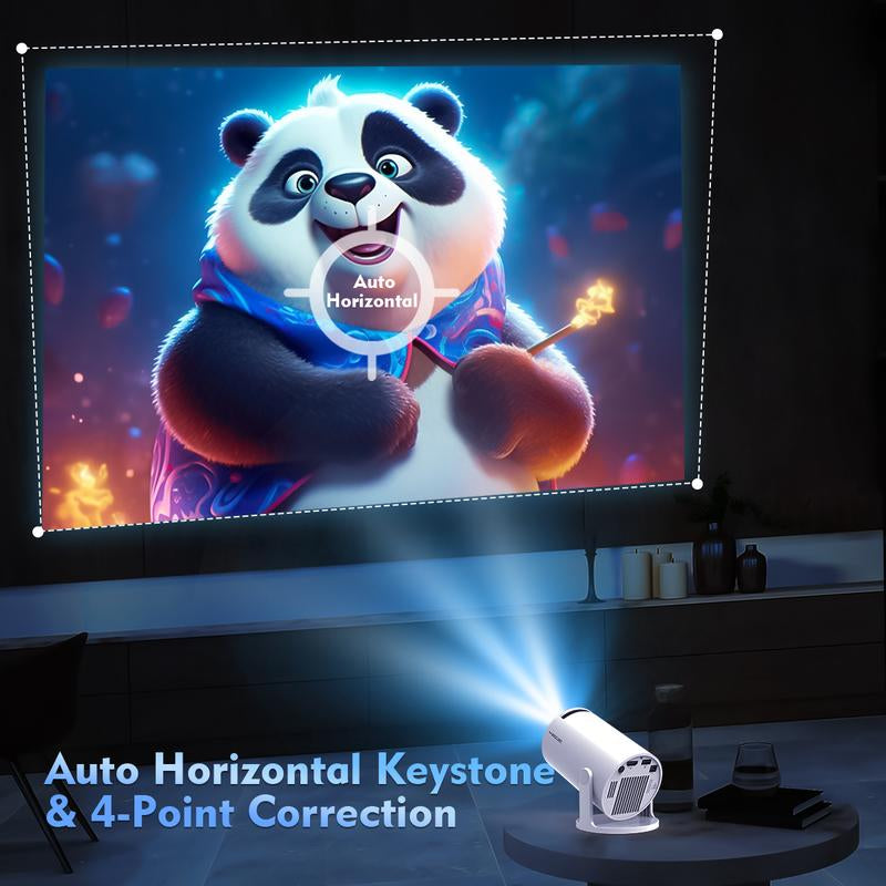 [US Warehouse] Magcubic Hy300Pro Projector 290ANSI Dual Wifi6 4K 1080P Decode Auto Keystone Correction Wireless BT5.4 130"Screen 1280*720P Android 11 Built-In Speaker Allwinner H713 180° Rotatable Mini Portable Home Cinema Outdoor Audio Black Friday Gift